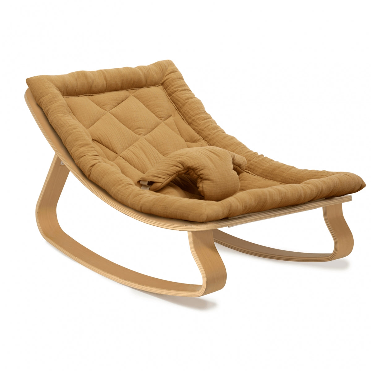 Charlie Crane LEVO Wipstoeltje Beech camel camel — productfoto op witte achtergrond bij Lidor