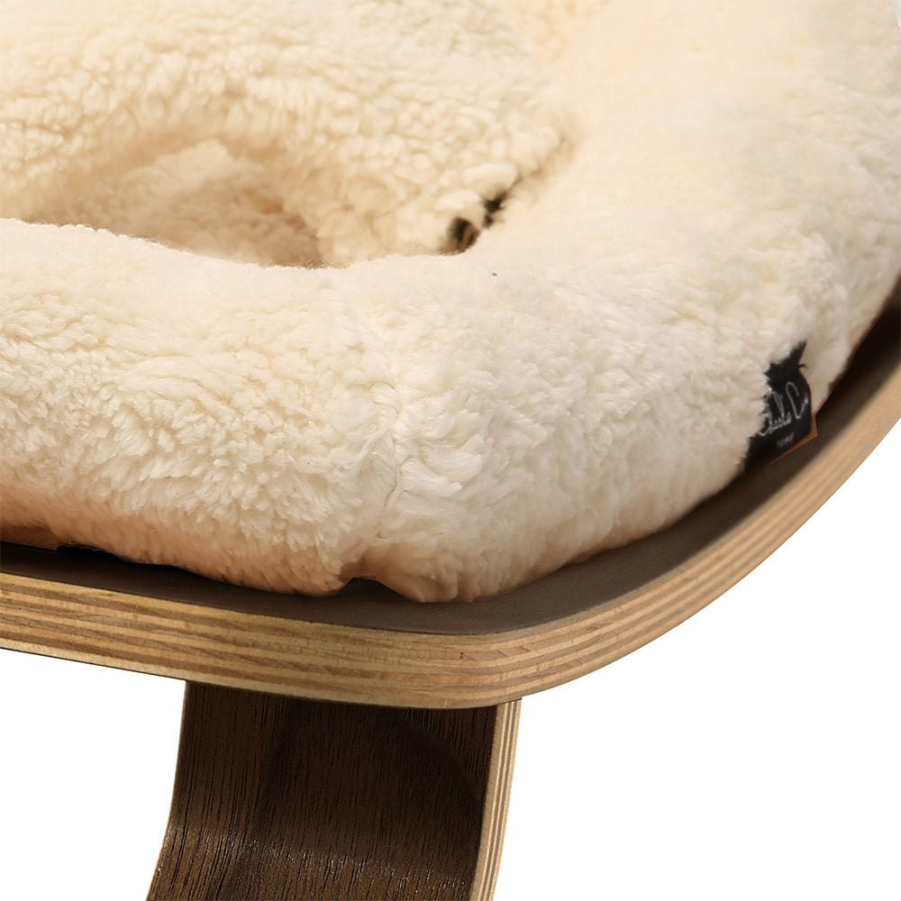 LEVO Wipstoeltje Walnut cream