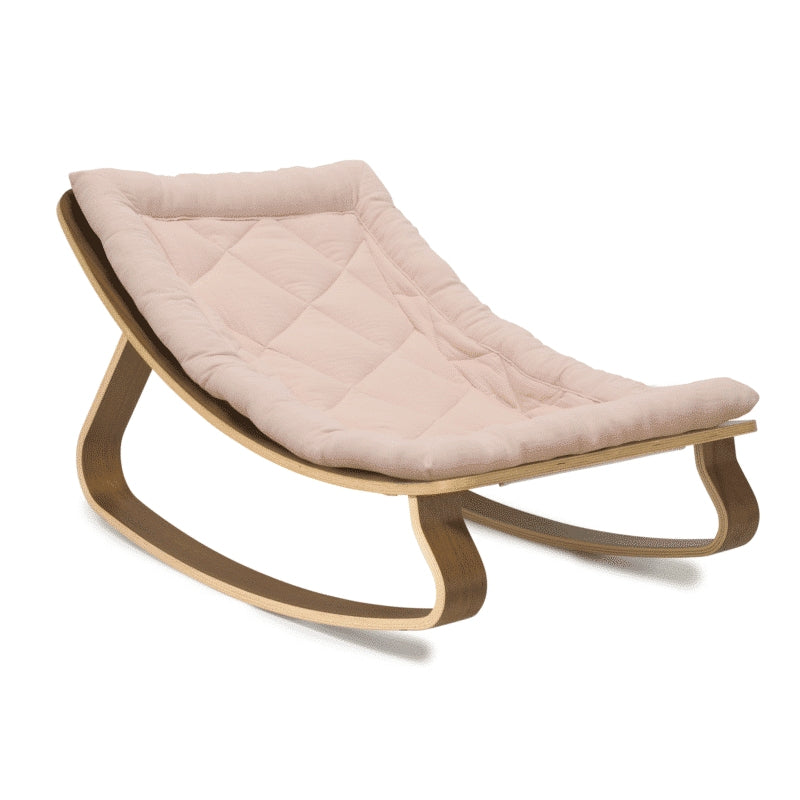 LEVO Wipstoeltje Walnut rose