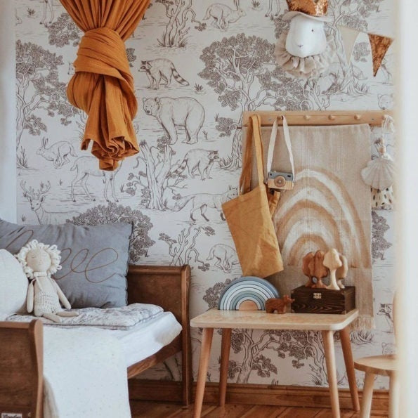 Behang Animals White