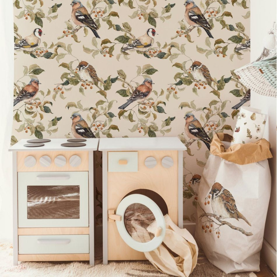 Birds Autumn Behang