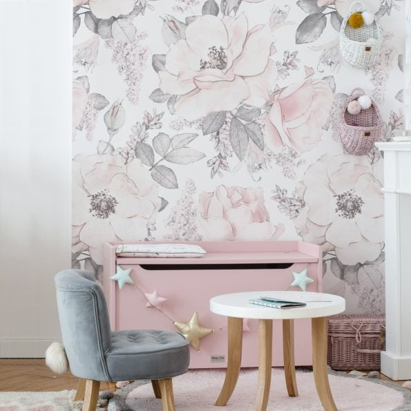 Behang Pink Garden