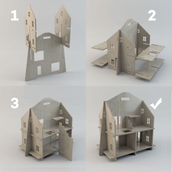 Safe Plywood Poppenhuis