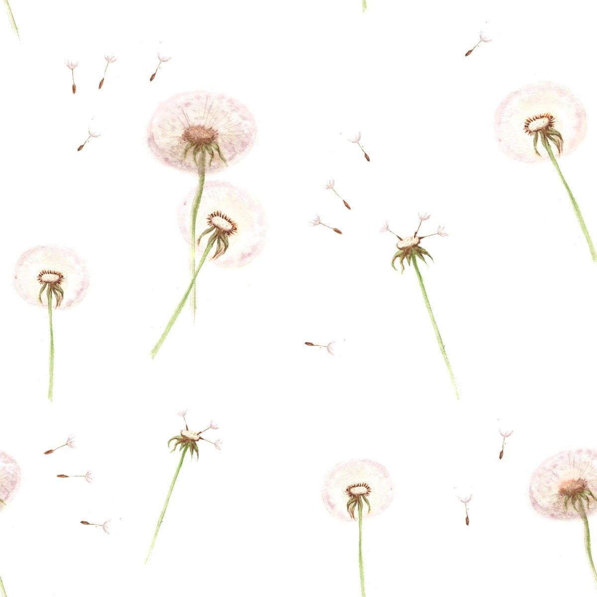 Dekornik Behang Dandelions kinderkamer behang in Scandinavisch design