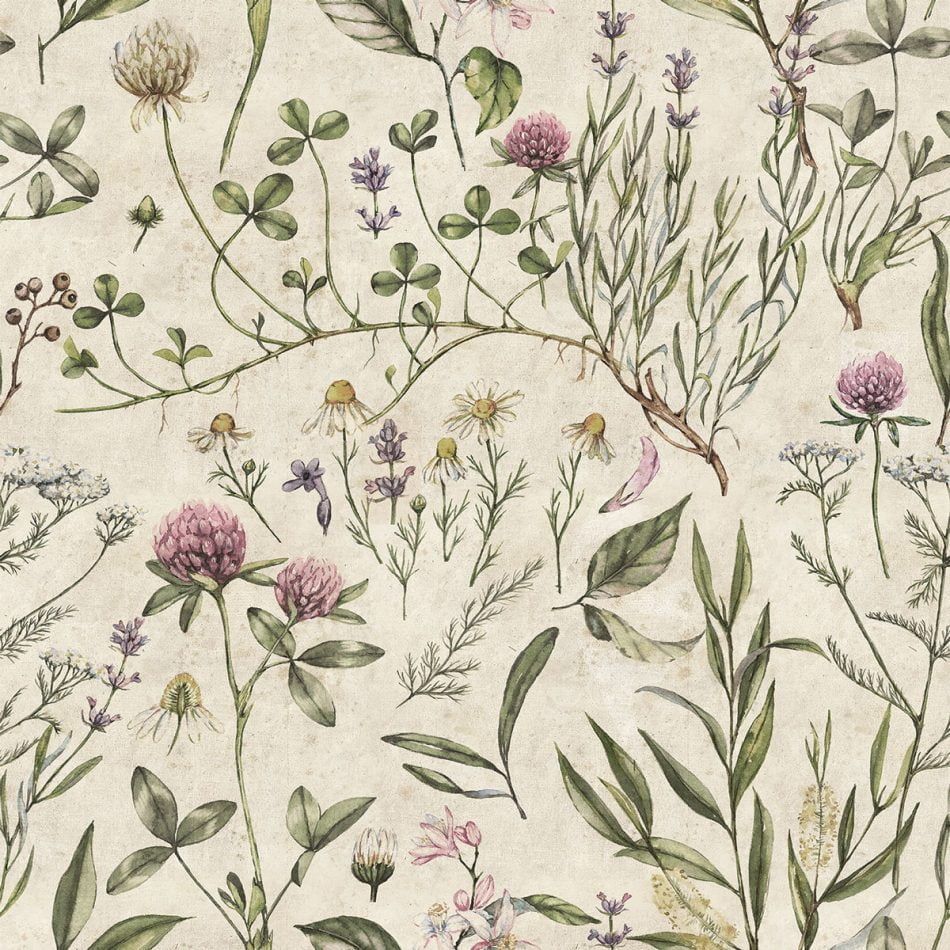Dekornik Vintage Illustration Behang kinderkamer behang in Scandinavisch design