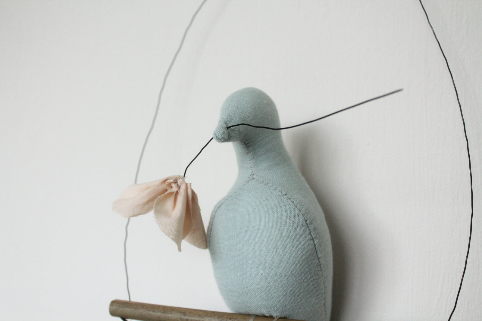 Mama Bird Mint Cotton Flower