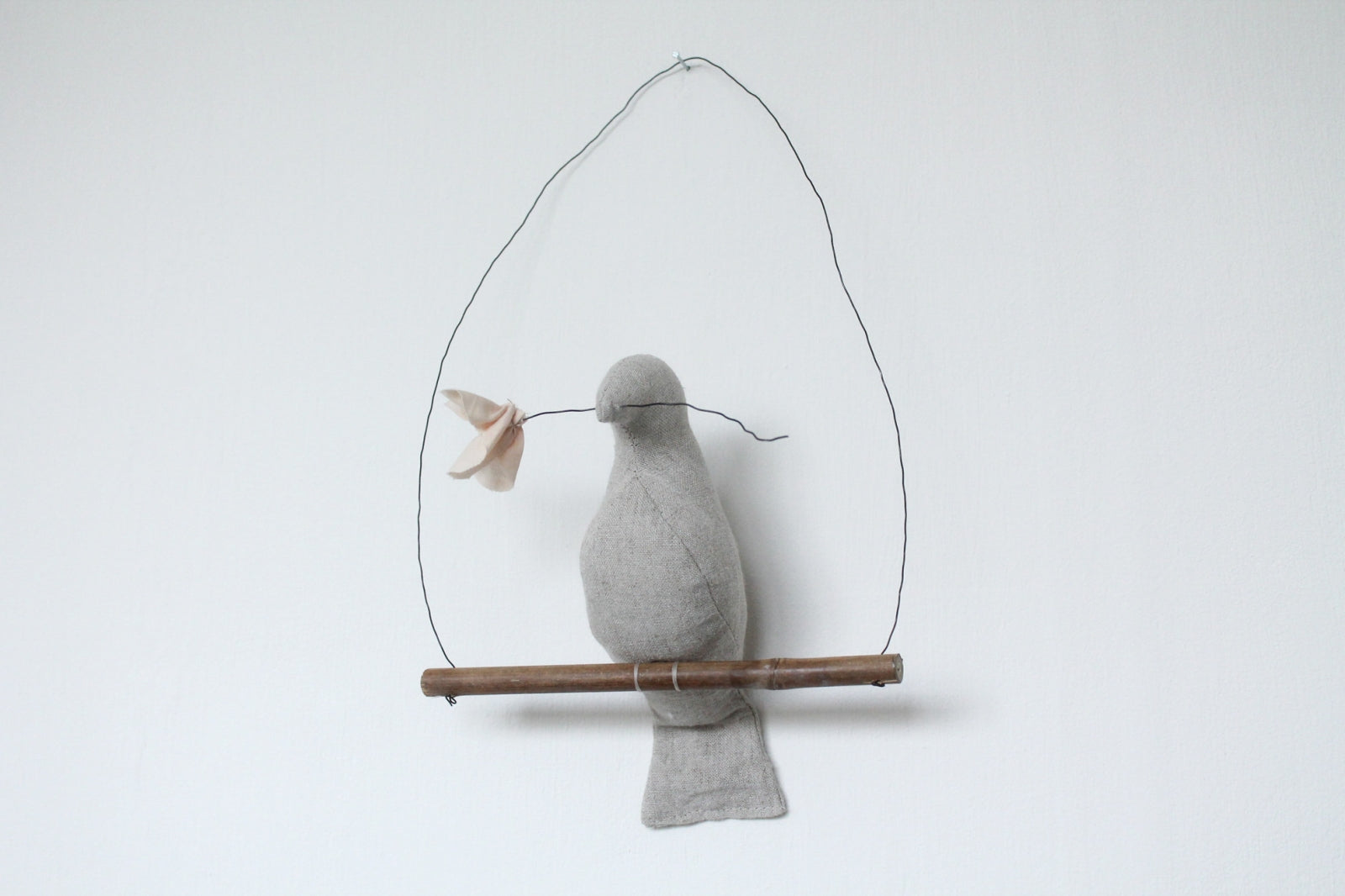 Mama Bird Natural Linnen Cotton Flower