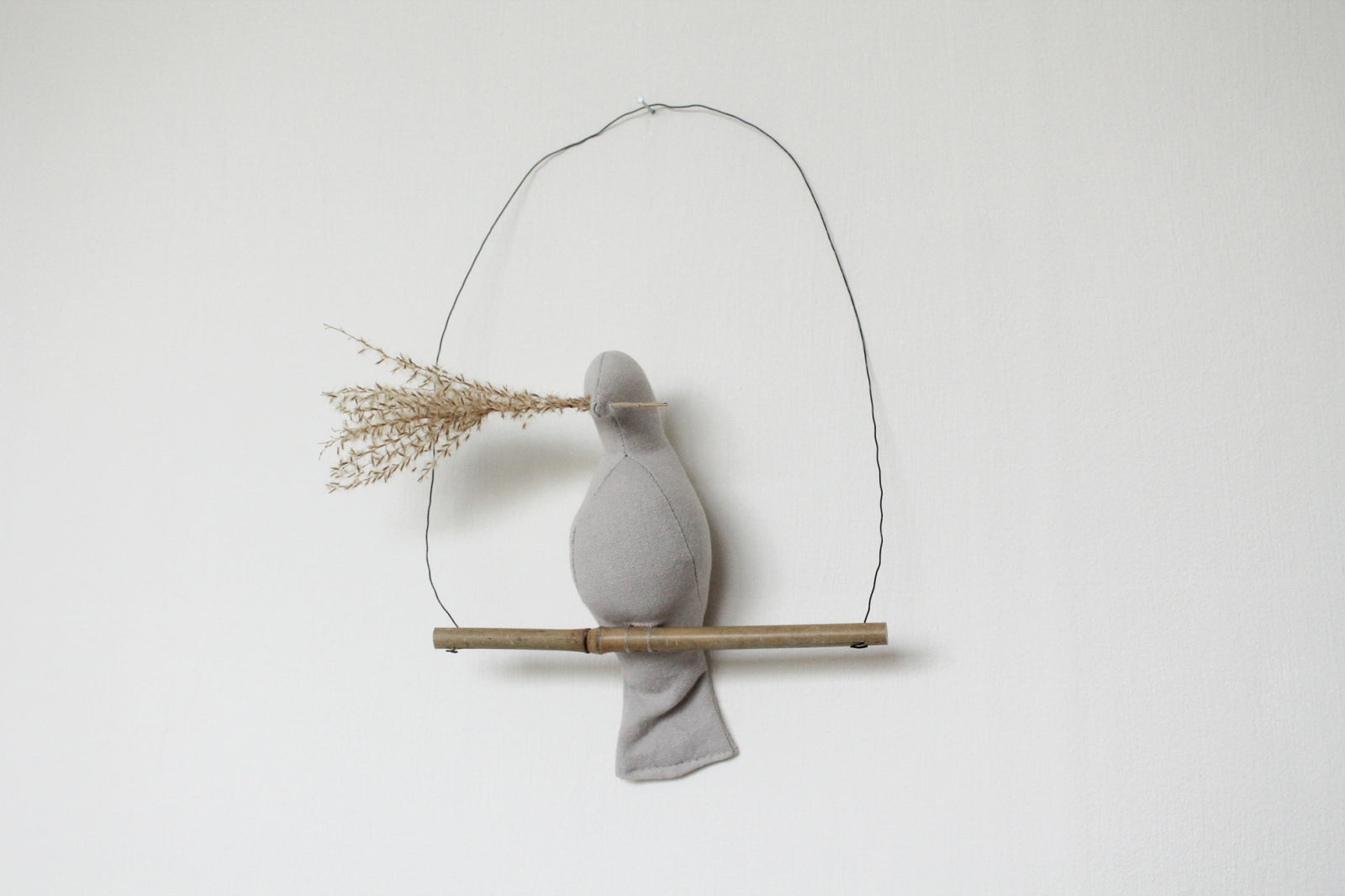 Mama Bird Pebble Grey Cotton Reed Grass