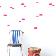 Mini Clouds Muurstickers - Neon