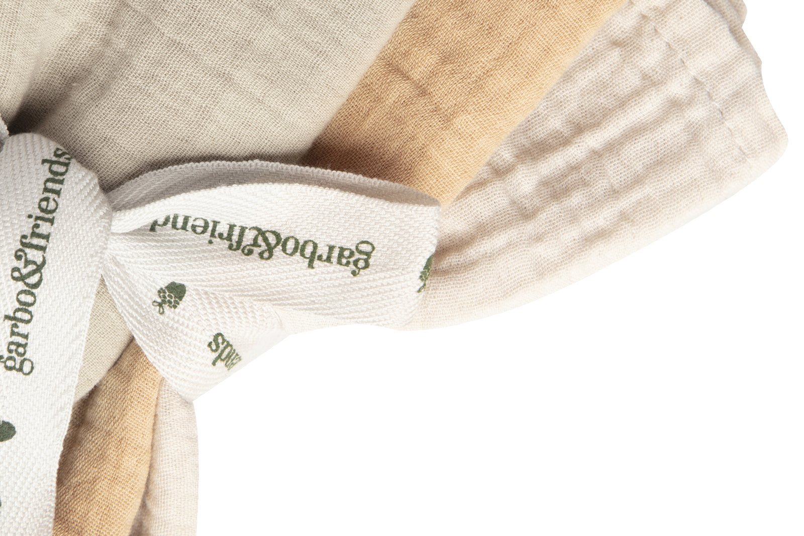 3 Pcs Muslin Spuugdoekjes Olive