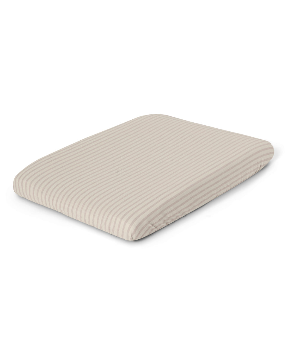 Aankleedkussenhoes Stripe Mauve