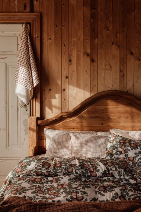 Checks Rust Muslin Dekbedovertrekset