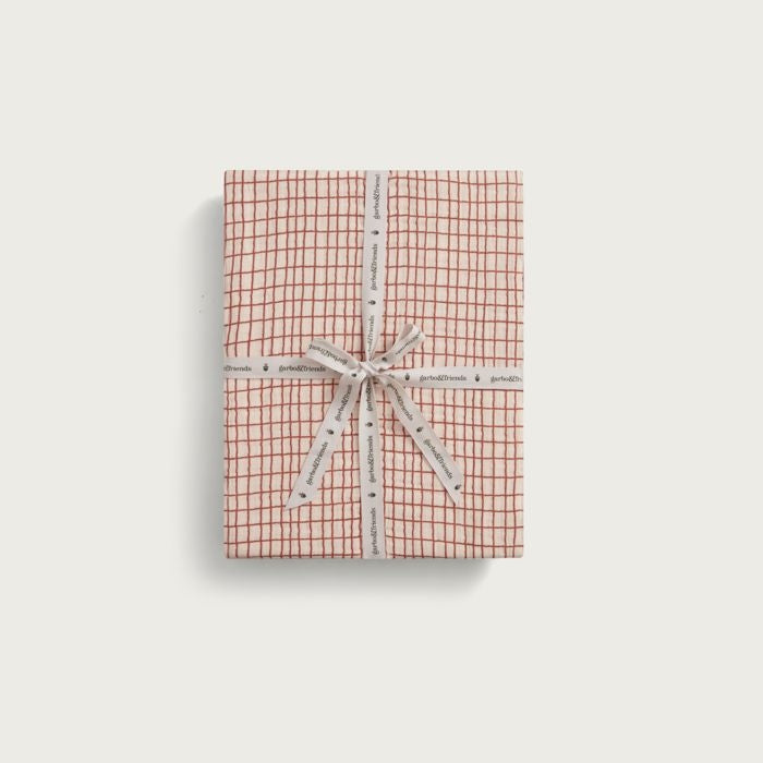 Checks Rust Muslin Hoeslaken
