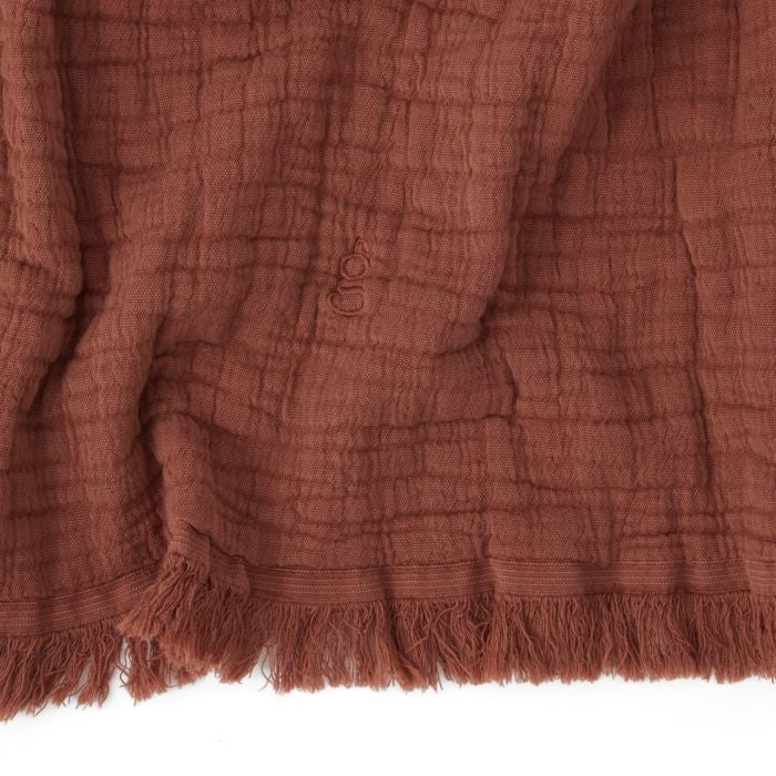 Cotton Mellow Deken Rust