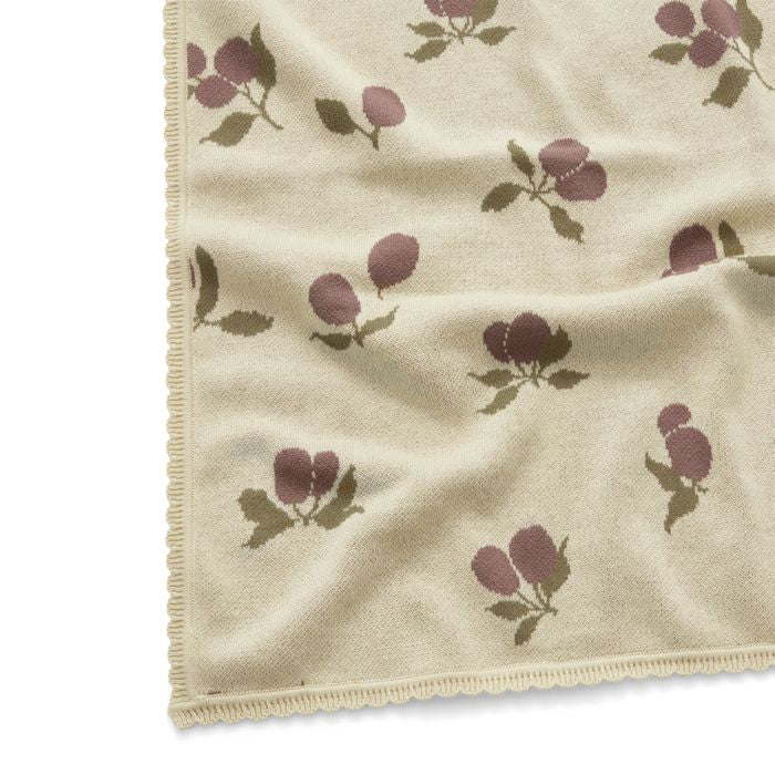 Gebreide Deken Prune Beige