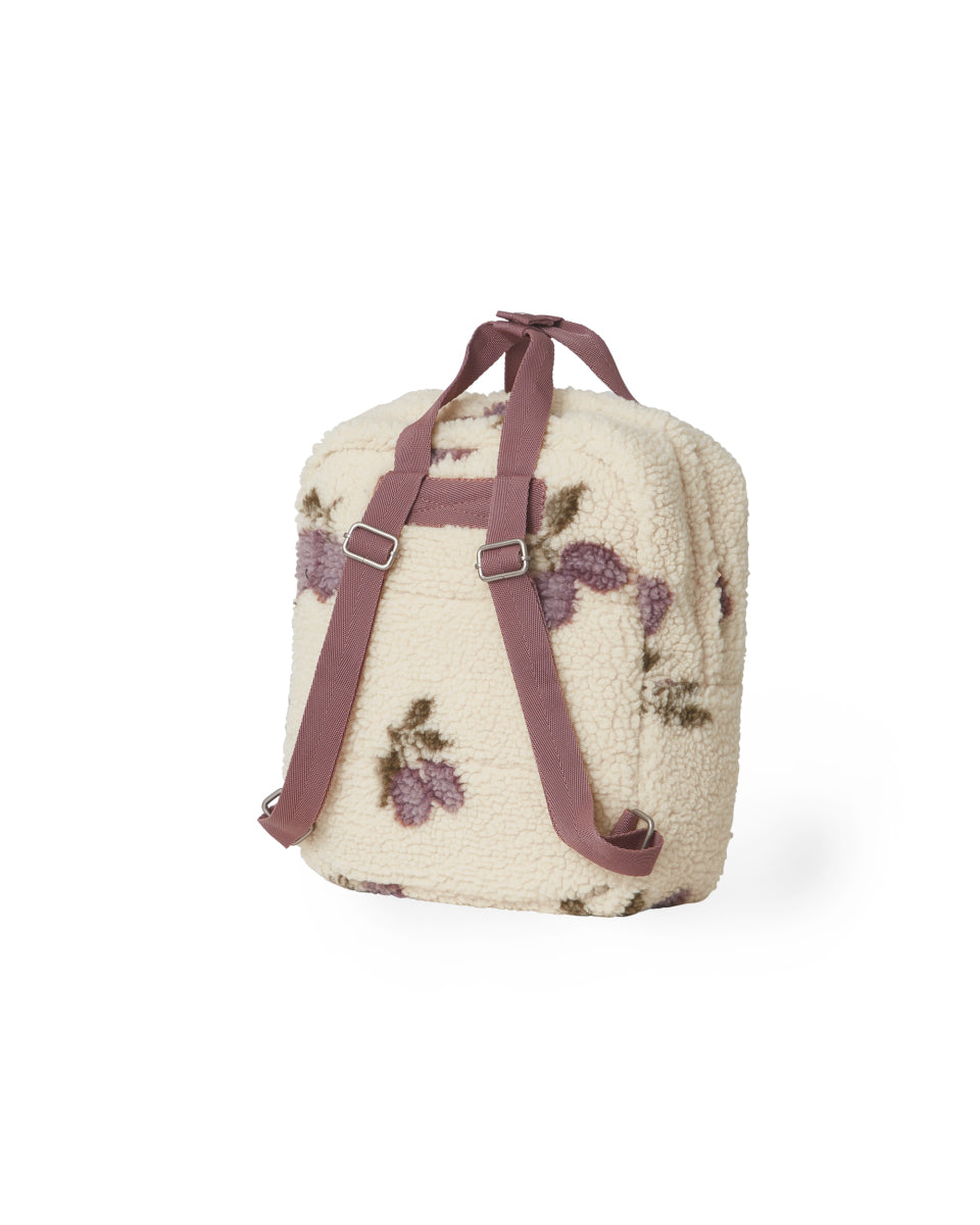Kids Backpack Prune Beige Pile