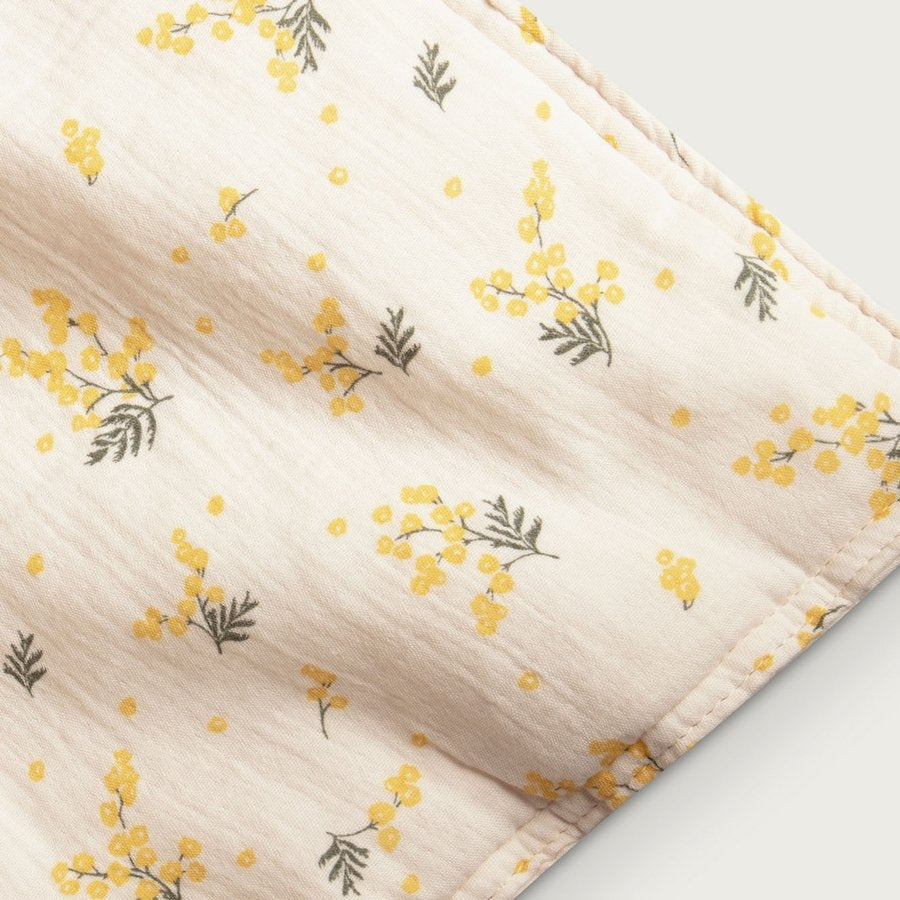 Mimosa Gevoerde Muslin Deken