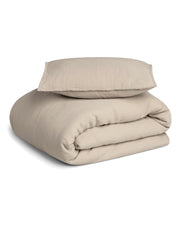 Olive Muslin Dekbedovertrek