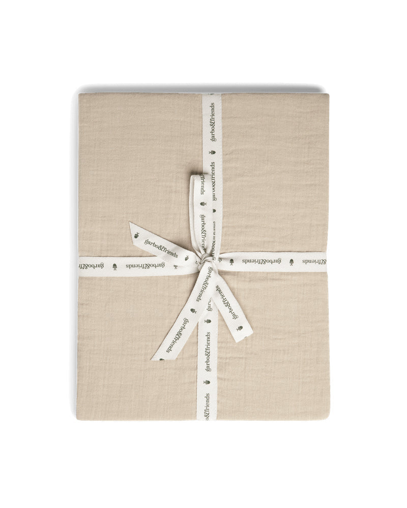 Olive Muslin Hoeslaken