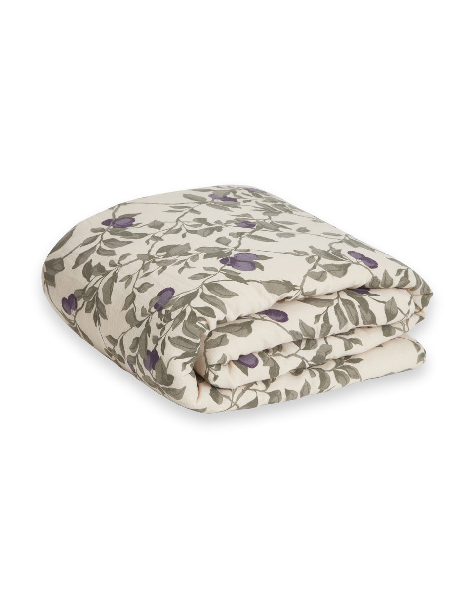 Plum Gevoerde Muslin Deken