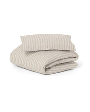 Stripe Mauve Dekbedovertrekset