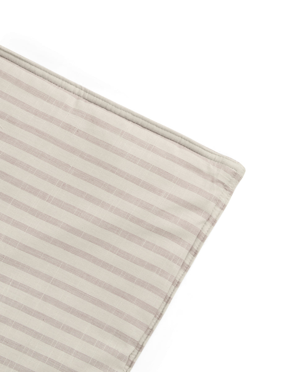 Stripe Mauve Gevoerde Deken