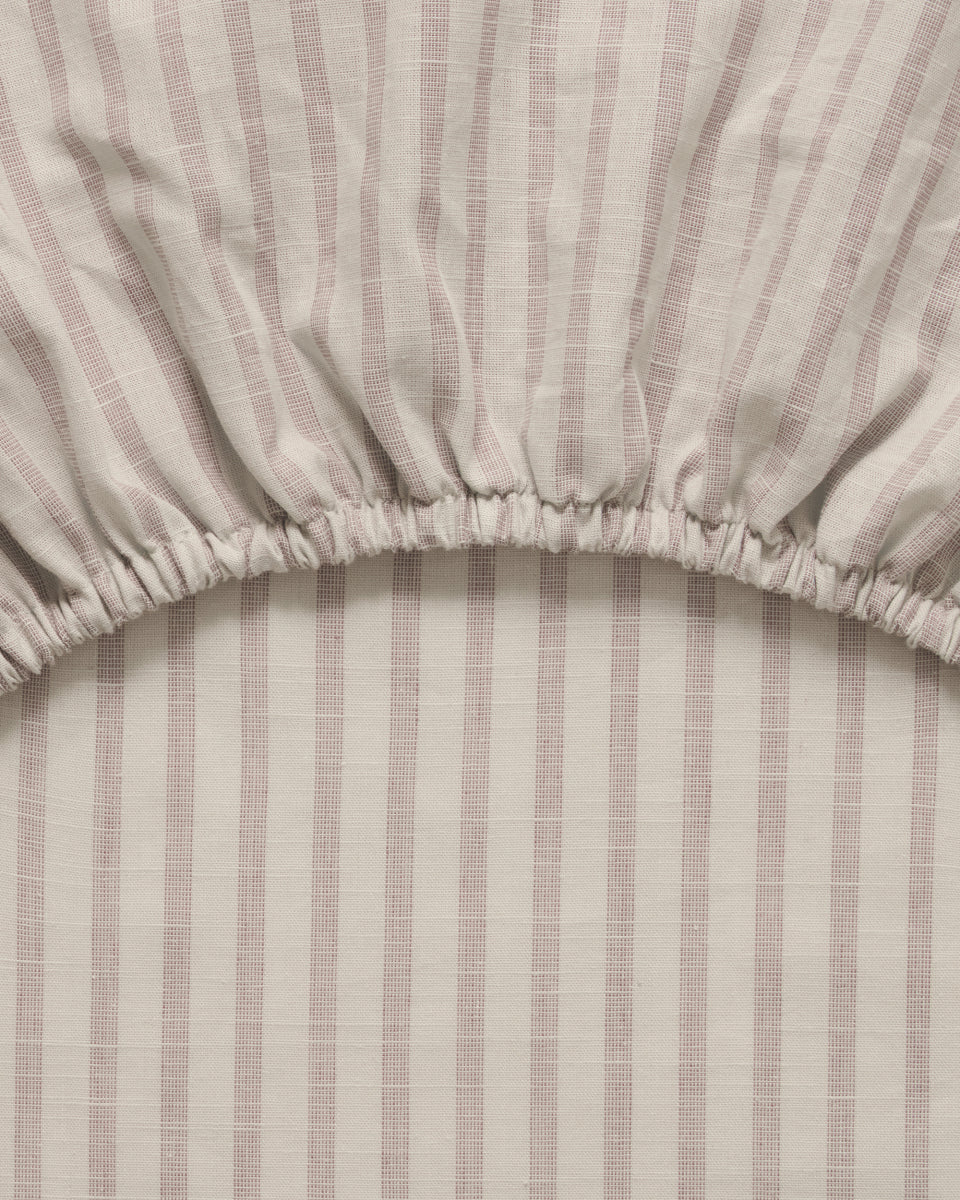Stripe Mauve Hoeslaken