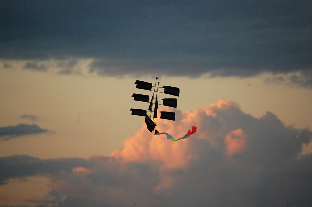Sailing Ship Kite Indigo