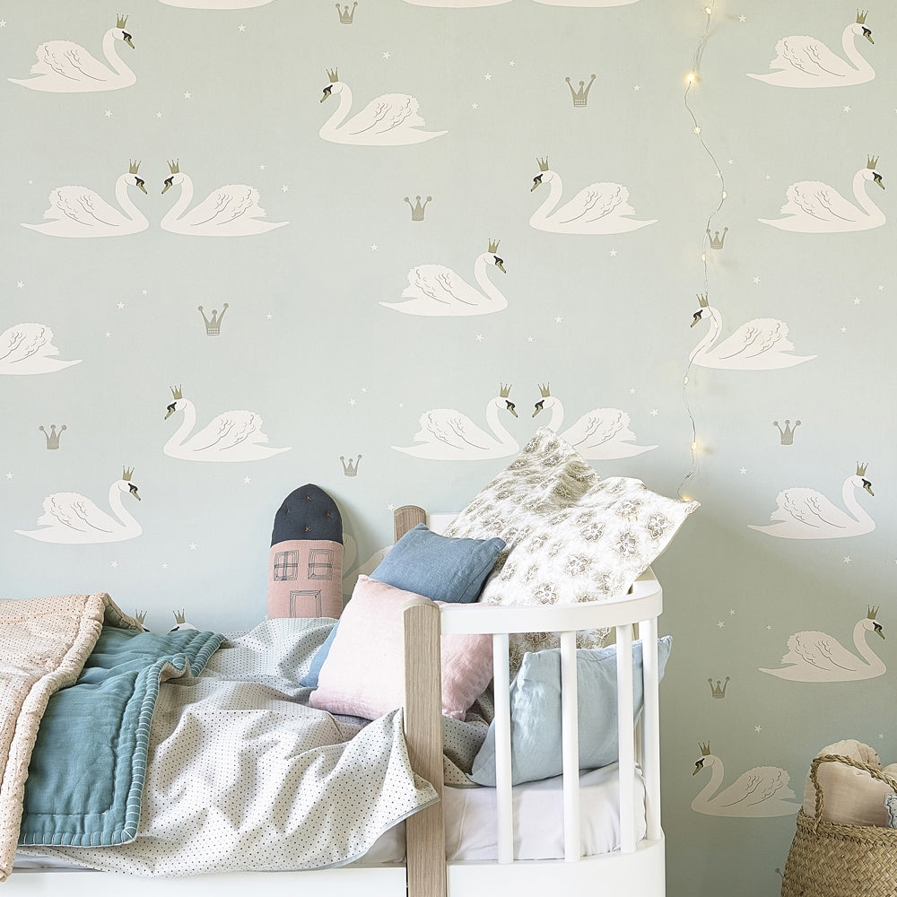 Swan Wallpaper Mint