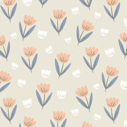 Fleur Behang Peach