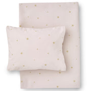 Starry Sky Organic Cotton Bed Linen Pale Rose/ Gold