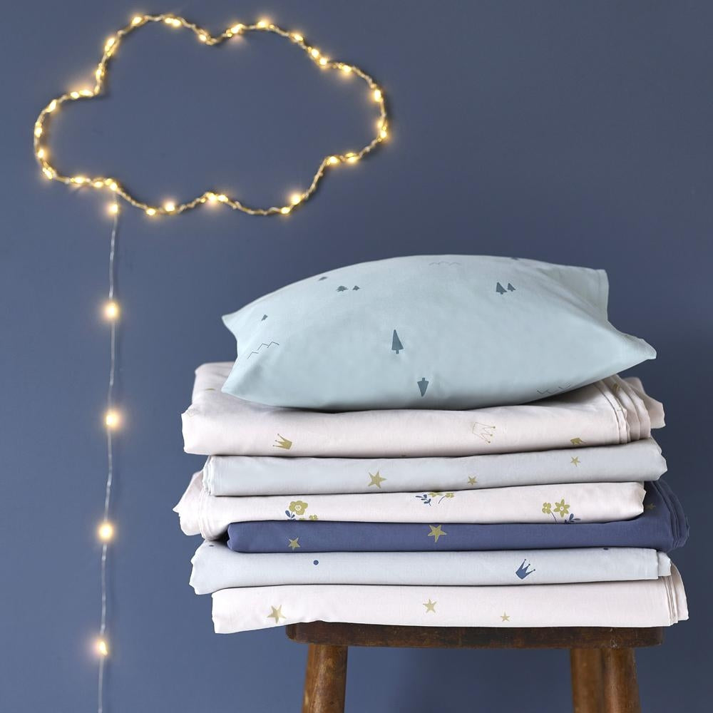 Starry Sky Organic Cotton Bed Linen Pale Rose/ Gold