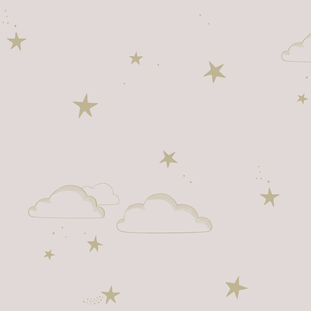 Starry Sky Pale Rose/gold Wallpaper