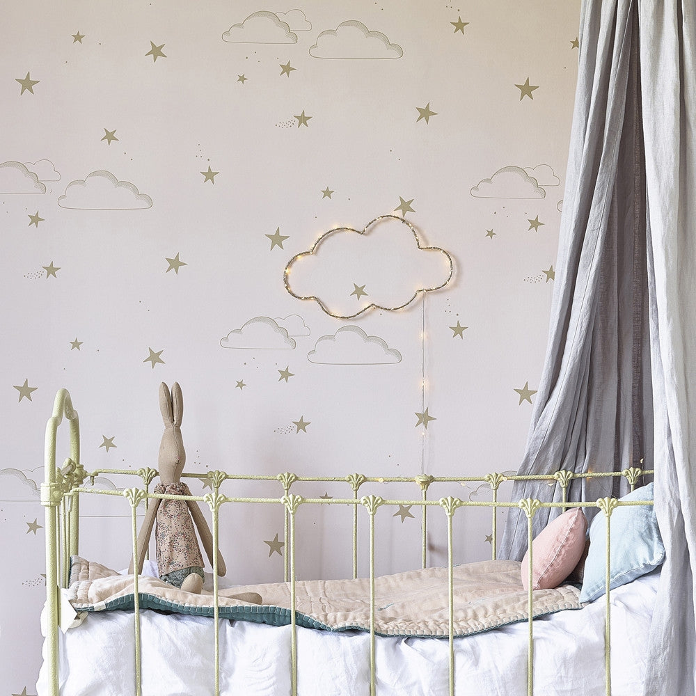 Starry Sky Pale Rose/gold Wallpaper