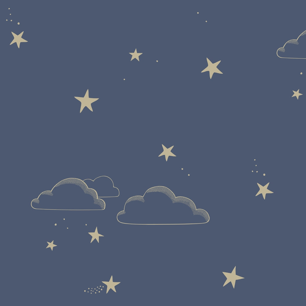 Starry Sky Wallpaper Indigo Gold