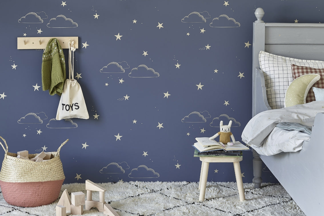 Starry Sky Wallpaper Indigo Gold