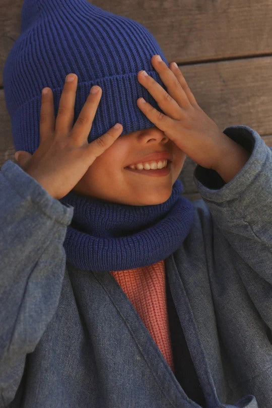 Beanie Fonzie 4m-18m Cobalt Blue