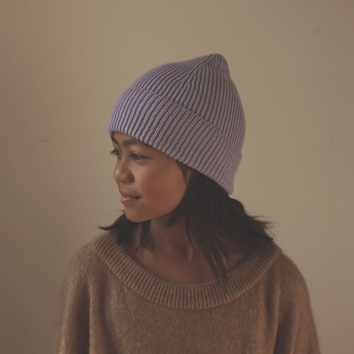 Beanie Fonzie 4m-18m Lilac