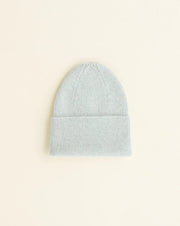 HVID Beanie Fonzie NEWBORN in light grey — productfoto op witte achtergrond, gemaakt van Belgische merinowol bij Lidor