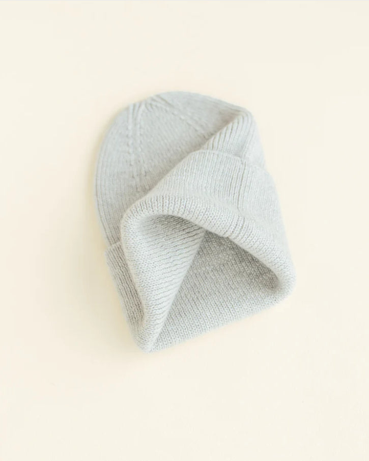 Beanie Fonzie Newborn Light Grey