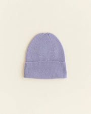 HVID Beanie Fonzie NEWBORN in lilac — productfoto op witte achtergrond, gemaakt van Belgische merinowol bij Lidor