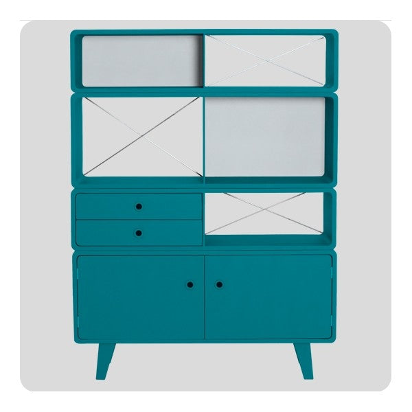 Boekenkast BibliothÈque Enigme Bleu Canard