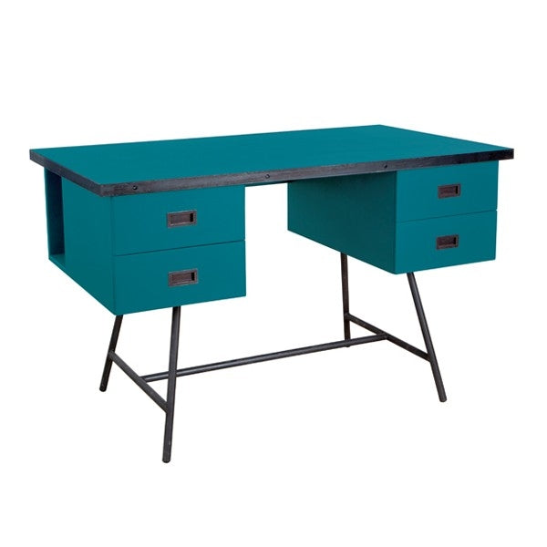 Bureau L50 Bleu Canard