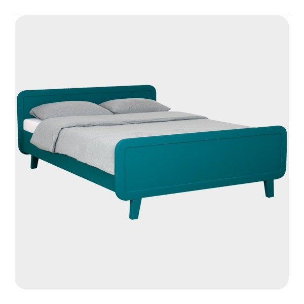 Lit Rond 140 Bleu Canard