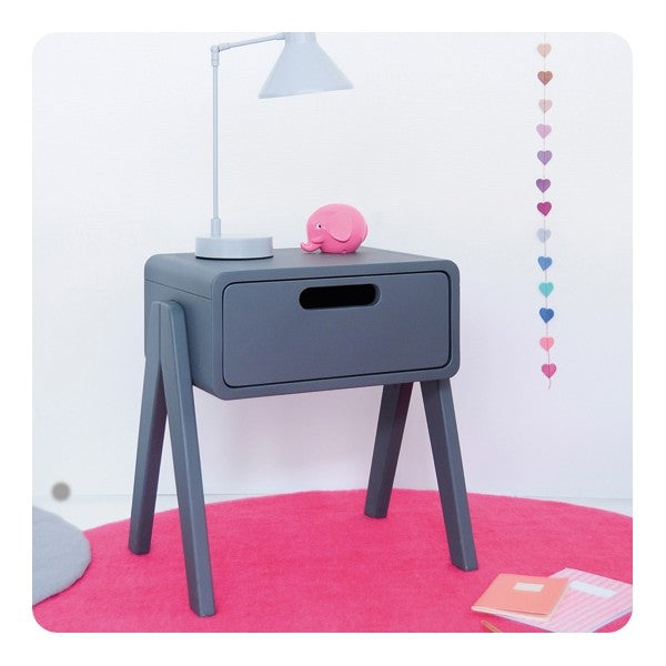 Nachtkastje Chevet Petit Robot Gris