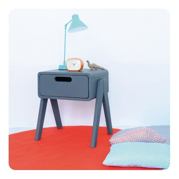 Nachtkastje Chevet Petit Robot Gris Souris