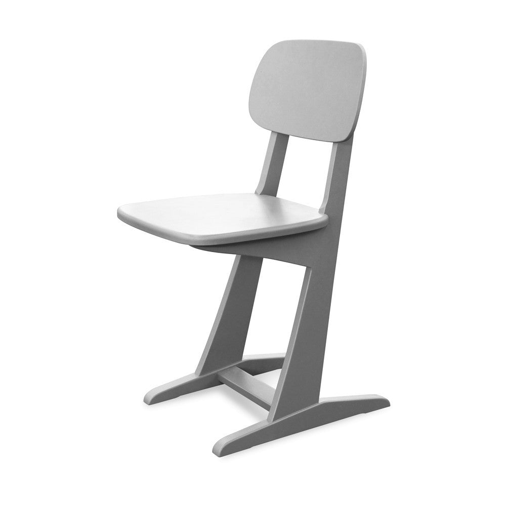 Stoel Chaise À Patin Gris