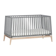 Leander Luna Baby Bed Large Grey/oak
