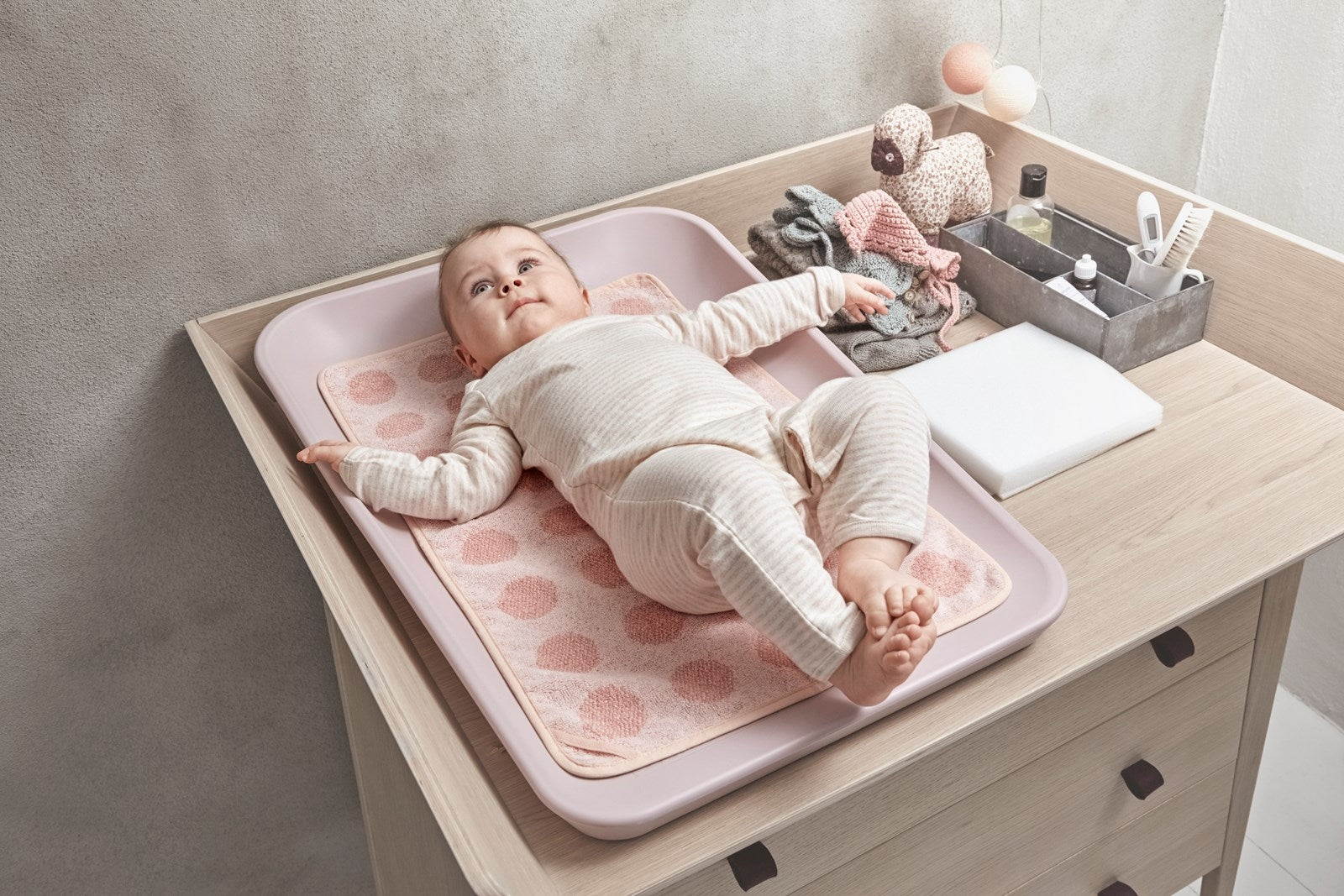 Leander Matty Changing Mat Soft Pink