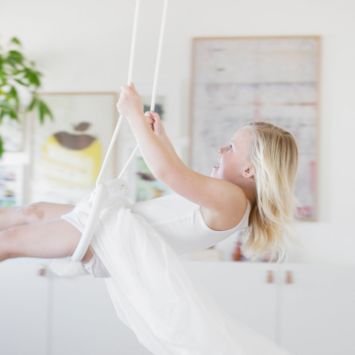 Lillagunga Rings - White Birch - White Rope